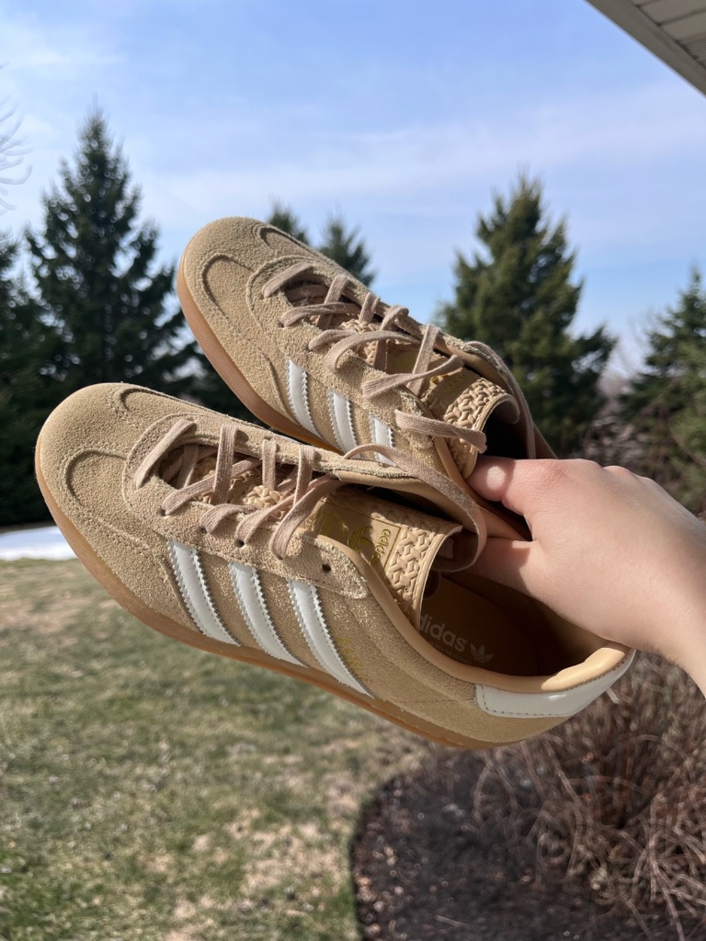 Adidas gazelle indoor athletic shoes magic beige sneakers - Picture 4 of 10